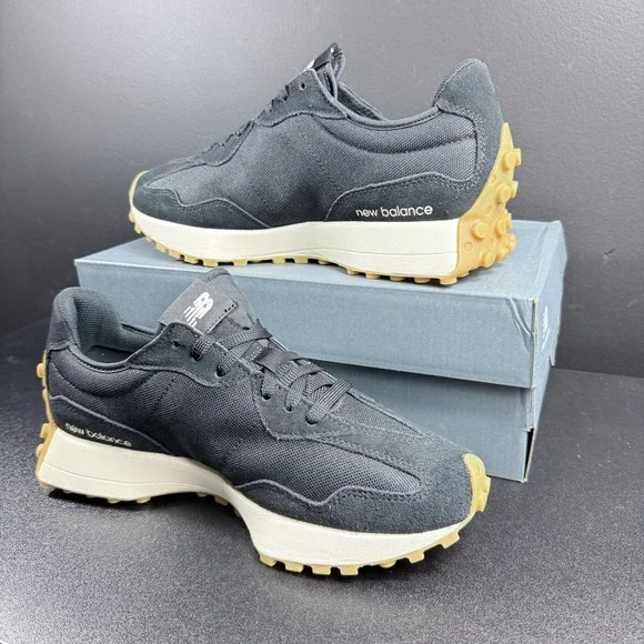 New Balance 327 Black Gum Leopard Cheetah Womens 11.5 Sneaker Animal Print Shoes - Picture 4 of 16